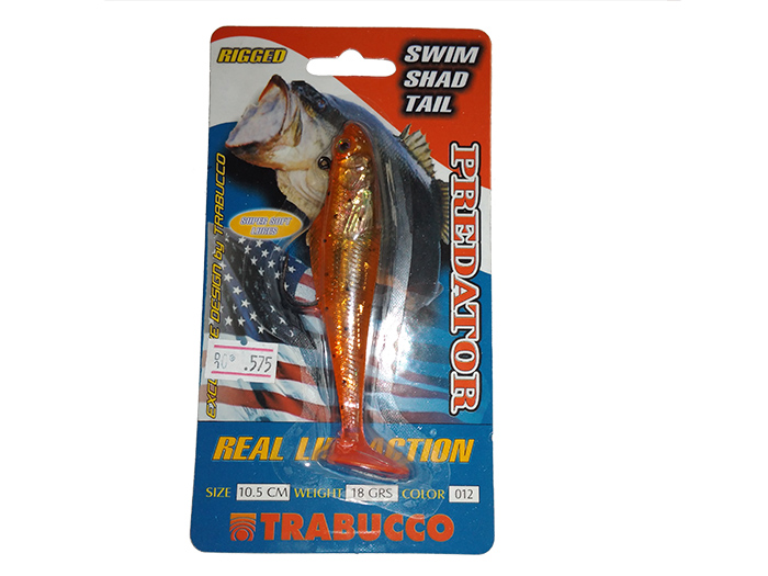 Виброхвост Trabucoo Swim Shad Single Hook, 105 мм, 18 гр, color - 12 (187-50-120)