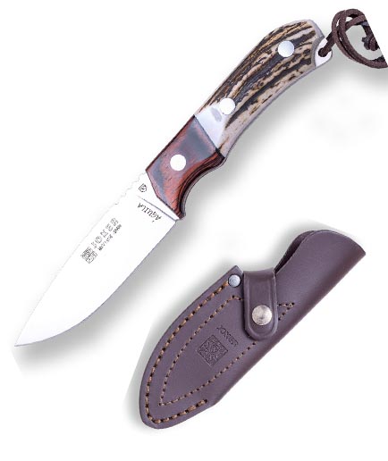 Нож туристический в кожаном чехле CC105 (10,5см)