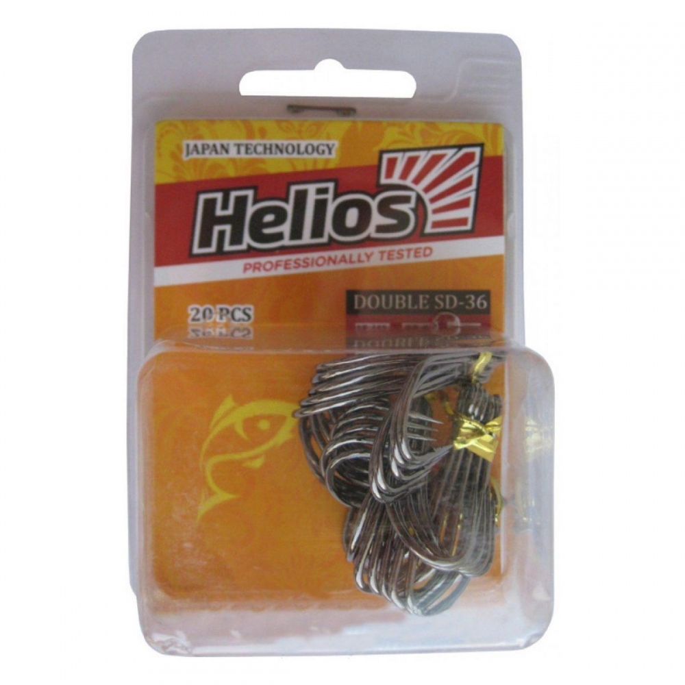 Крючок двойной SD-36 №1/0 цвет ВС (20шт) Helios (HS-SD-36-1/0)