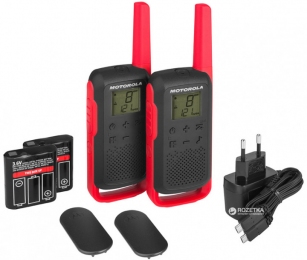 Комплект из двух радиостанций Motorola T62 RED (TALKABOUT)