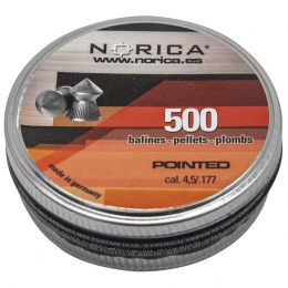 Пули для пневматического оружия Norica POINTED калибра 4,5 мм(материал свинец, 500 шт в упаковке) 