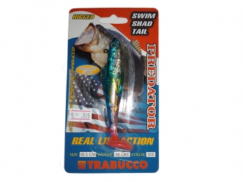 Виброхвост Trabucoo Swim Shad Single Hook, 105 мм, 18 гр, color - 10 (187-50-100)