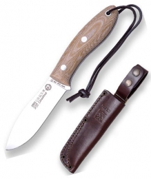 Нож туристический в кожаном чехле CM114 (10,5см)