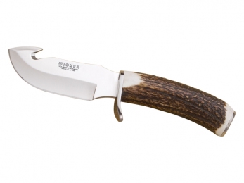 Туристический нож  в кожаном чехле DESMOGUE 11 см CC28