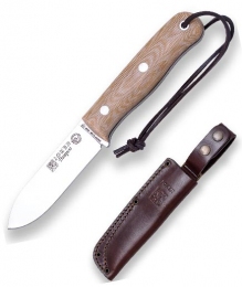 Нож туристический в кожаном чехле CM113 (10см)